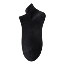 Cargar imagen en el visor de la galería, Calcetines tobilleros transpirables de algodón
-Negro/EU35-40/UK4-6/US5-7 - Ozerty