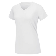 Cargar imagen en el visor de la galería, Camiseta de refrigeración instantánea para mujer con cuello de pico
-Blanco - Ozerty